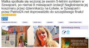 Taking children from Poles on the basis of some falsified documents is to be the norm in the European Union? We are asking for response and intervention Ewa Kopacz the Vice-President of the European Parliament!