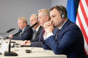 Czterostronne rozmowy na temat pomocy Ukrainie. Spotkanie ministrów rolnictwa Polski, Ukrainy, USA