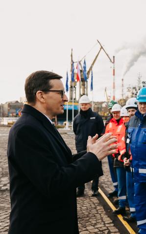 [VIDEO] Premier: Polska potrzebuje przemysłu stoczniowego