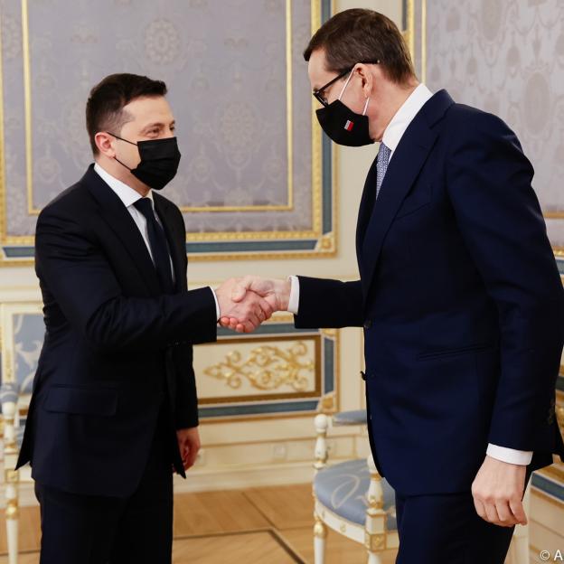 [VIDEO] Premier w Kijowie: cała Europa i cały świat zachodni muszą się zjednoczyć na rzecz suwerenności, niepodległości i nienaruszalności terytorialnej Ukrainy